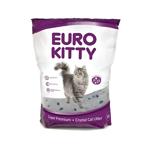 חול קריסטל לחתול יורוקיטי 3.8 ליטר - קטופיה ישראל | מזון וציוד לחתולים Catopia