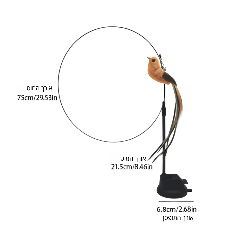 חכת משחק ואקום לחתול - קטופיה ישראל | מזון וציוד לחתולים Catopia