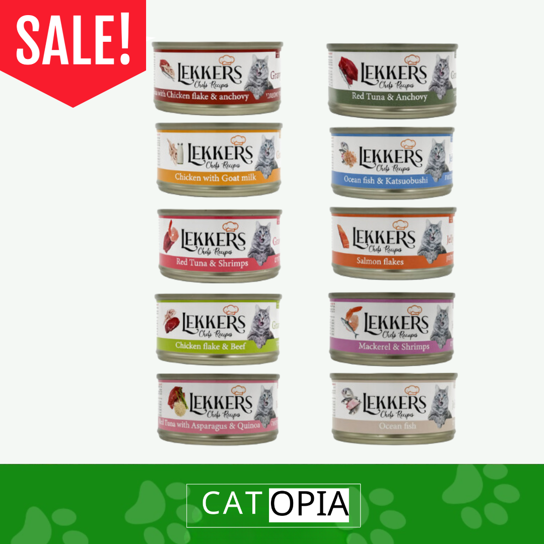 10 יחידות מעדני LEKKERS לחתול - קטופיה ישראל | מזון וציוד לחתולים Catopia