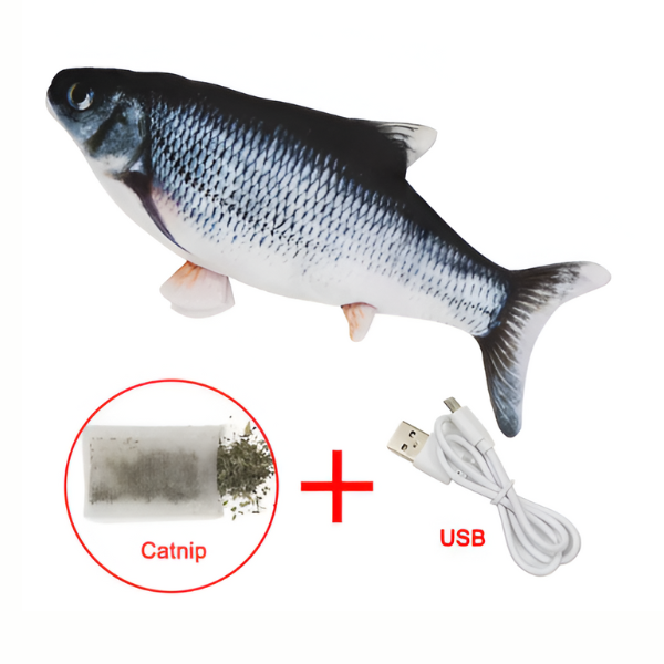 דג משחק חשמלי לחתול - קטופיה ישראל | מזון וציוד לחתולים Catopia