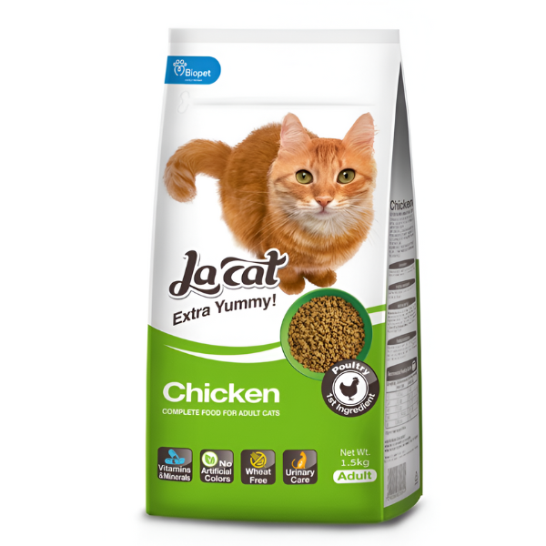 מזון לחתול 7.2 ק"ג בטעם עוף להקט LACAT - קטופיה ישראל | מזון וציוד לחתולים Catopia
