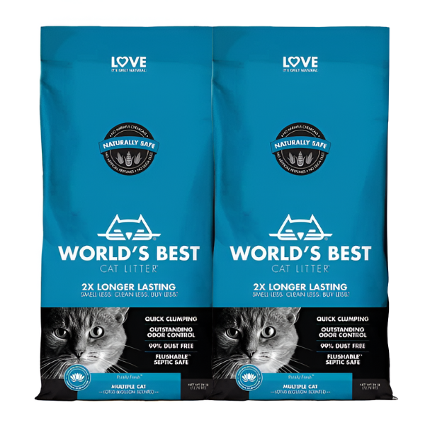 חול תירס מתגבש WORLD'S BEST בריח לוטוס 6.8 ק"ג - קטופיה ישראל | מזון וציוד לחתולים Catopia