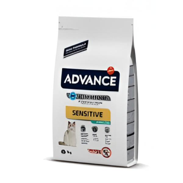 אדוונס אוכל יבש Advance בטעם סלמון סנסיטיב לחתול 3 ק"ג - קטופיה ישראל | מזון וציוד לחתולים Catopia