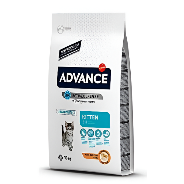 אדוונס Advance אוכל יבש לגורים קיטן עוף 10 ק"ג - קטופיה ישראל | מזון וציוד לחתולים Catopia