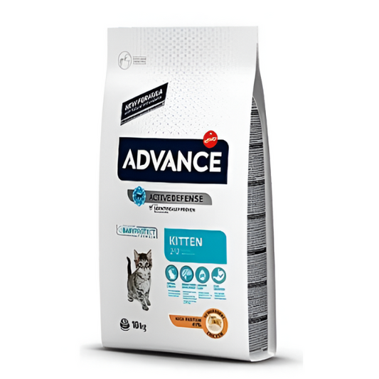 אדוונס Advance אוכל יבש לגורים קיטן עוף 10 ק"ג - קטופיה ישראל | מזון וציוד לחתולים Catopia
