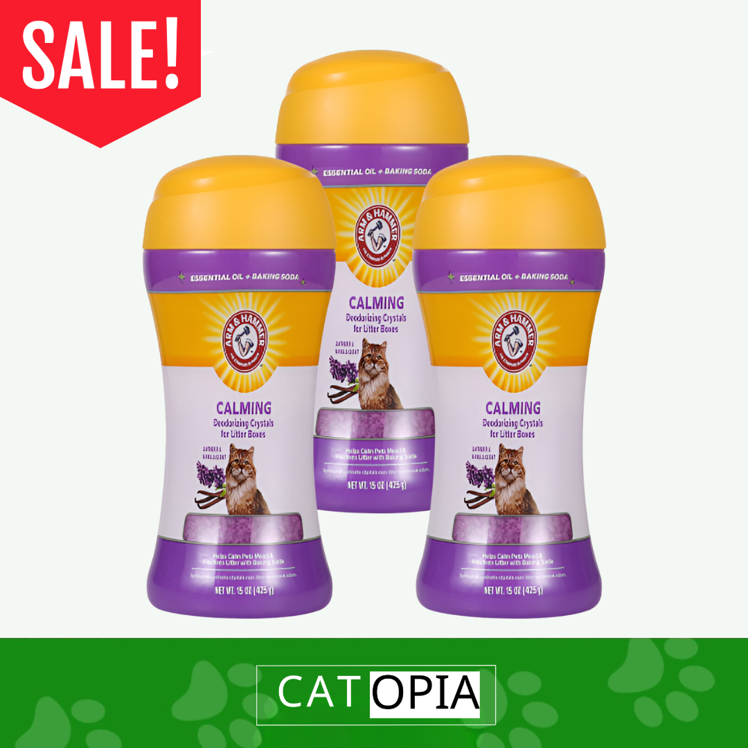 שלישיית מבשמי ריח לשירותי החתול לוונדר - קטופיה ישראל | מזון וציוד לחתולים Catopia