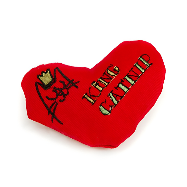 צעצוע קטניפ בצורת לב KING CAT - קטופיה ישראל | מזון וציוד לחתולים Catopia