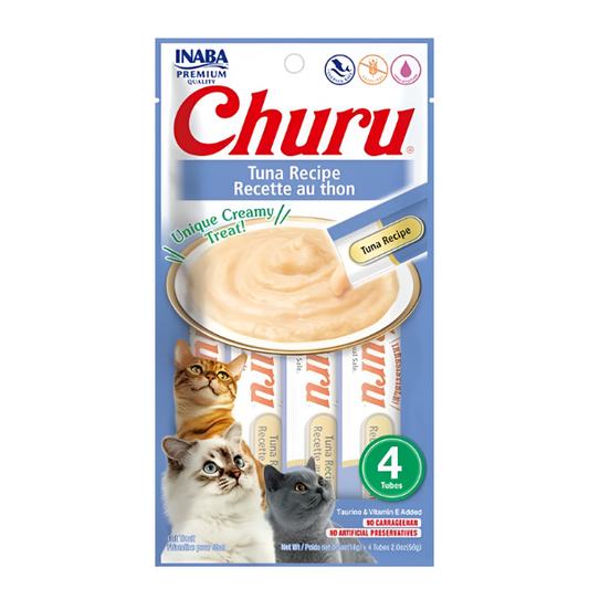 חטיף אינבה צ'ורו לחתול טונה CHURU - קטופיה ישראל | מזון וציוד לחתולים Catopia