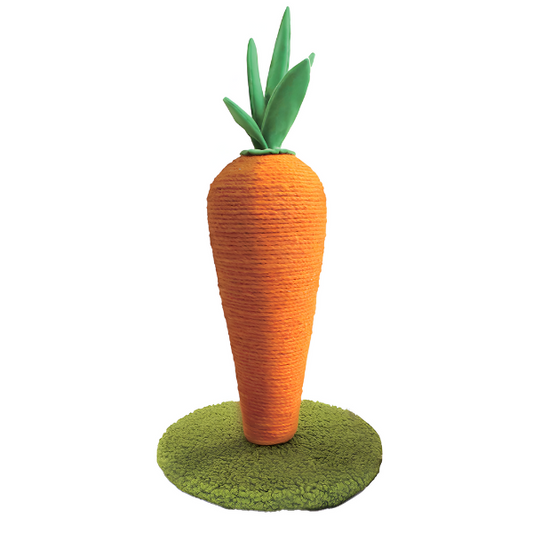 מתקן גירוד בצורת גזר לחתול 58 ס"מ