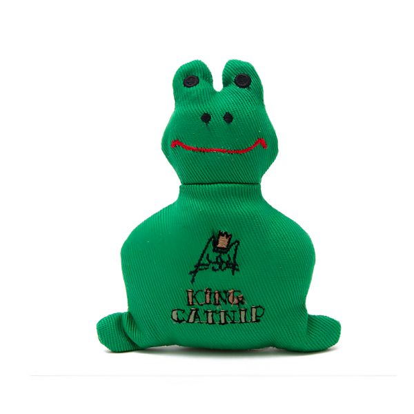 צעצוע קטניפ בצורת צפרדע KING CATNIP - קטופיה ישראל | מזון וציוד לחתולים Catopia