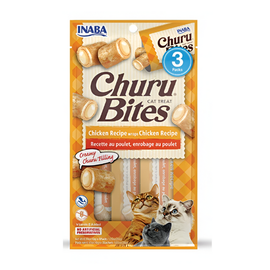 חטיף צ'ורו בייטס לחתול CHURU עוף - קטופיה ישראל | מזון וציוד לחתולים Catopia