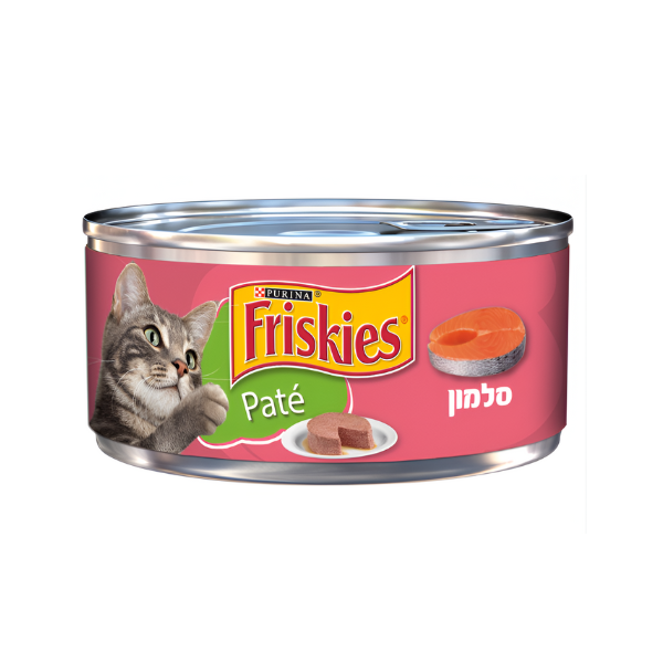 מעדן פטה שימורים FRISKIES בטעם סלמון - קטופיה ישראל | מזון וציוד לחתולים Catopia