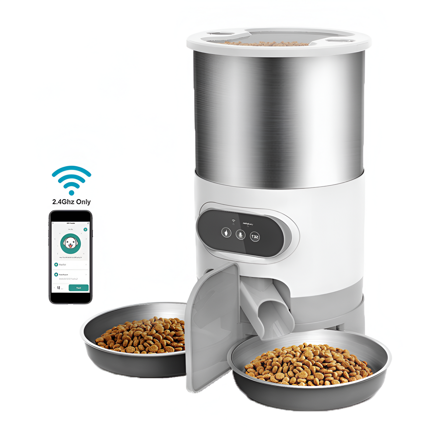 מתקן האכלה כפול לחתול - קטופיה ישראל | מזון וציוד לחתולים Catopia