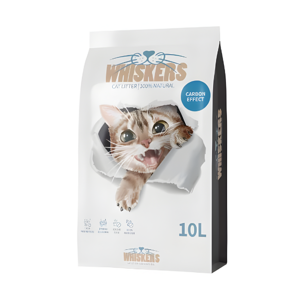 חול לחתולים WHISKERS אפקט פחם - קטופיה ישראל | מזון וציוד לחתולים Catopia