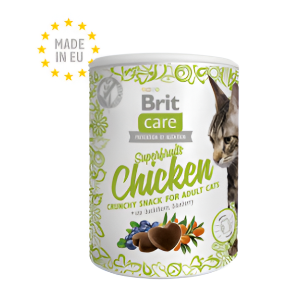 חטיף לחתול BRIT CARE בטעם עוף 100 גר'