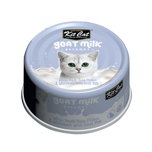 קיטקט KITCAT חלב עיזים בטעם טונה ודגיגונים לחתול - קטופיה ישראל | מזון וציוד לחתולים Catopia