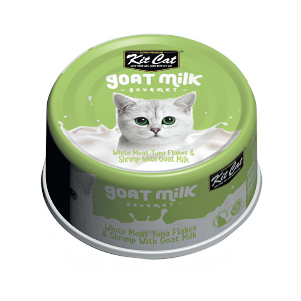 קיטקט KITCAT חלב עיזים בטעם טונה ושרימפס לחתול - קטופיה ישראל | מזון וציוד לחתולים Catopia