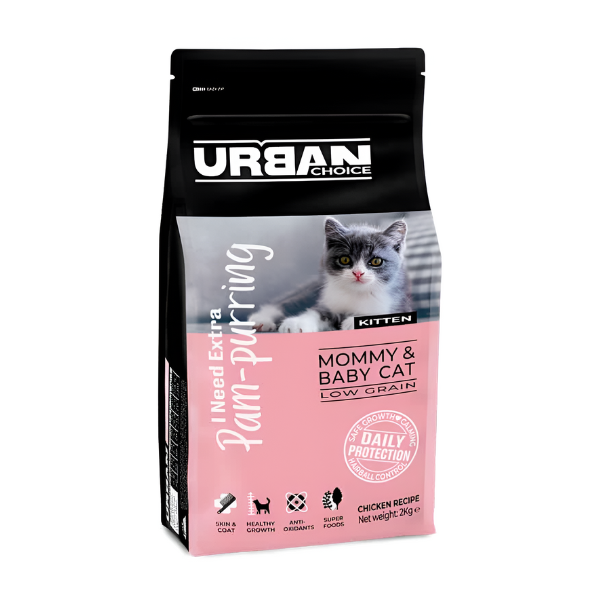 מזון יבש לגורי חתולים URBAN CHOICE 2 ק"ג - קטופיה ישראל | מזון וציוד לחתולים Catopia