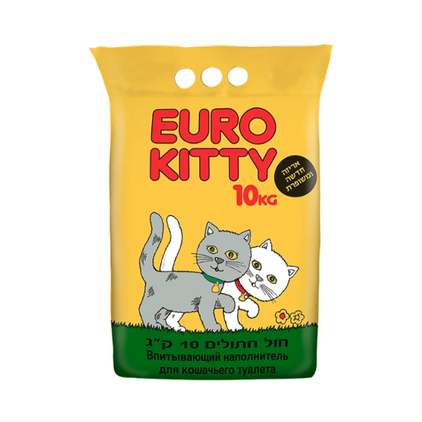 חול לחתול יורוקיטי 10 קג' - קטופיה ישראל | מזון וציוד לחתולים Catopia