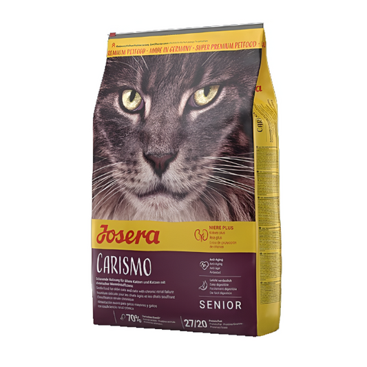 מזון יבש היפואלרגני לחתול מבוגר 10 קג' Josera Carismo סניור - קטופיה ישראל | מזון וציוד לחתולים Catopia