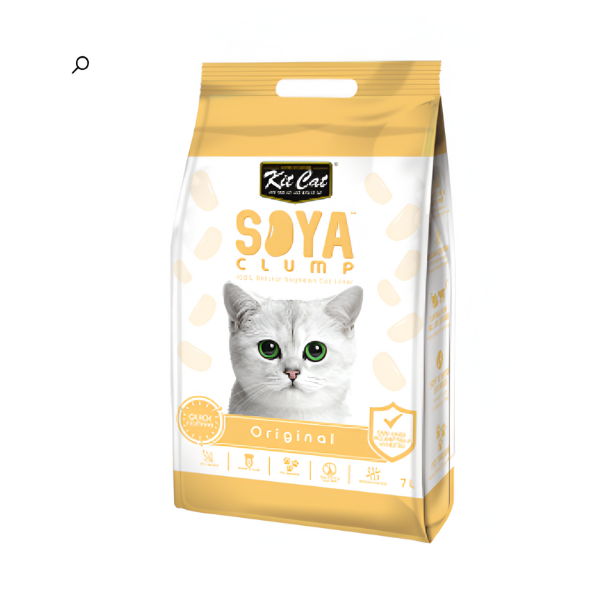 חול מתגבש סויה לחתול KITCAT אוריג'ינל - קטופיה ישראל | מזון וציוד לחתולים Catopia