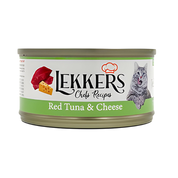 מעדן שימורים לחתול LEKKERS טונה אדומה וגבינה - קטופיה ישראל | מזון וציוד לחתולים Catopia