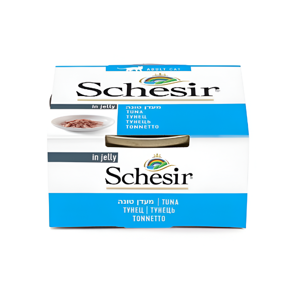 מעדן שימורים SCHEZIR בטעם טונה במרקם ג'לי - קטופיה ישראל | מזון וציוד לחתולים Catopia