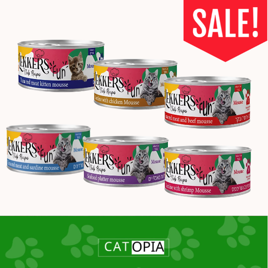 6 שימורי LEKKERS במבצע 185 גר'