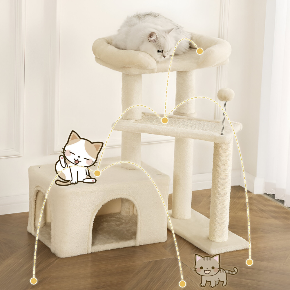 מתקן גירוד לחתול 2 מצבים