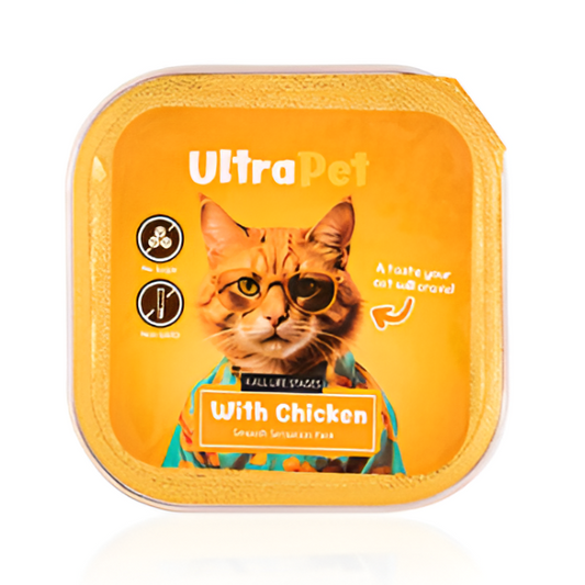 מעדן שימורים לחתול אולטרה-פט ULTRA PET עוף