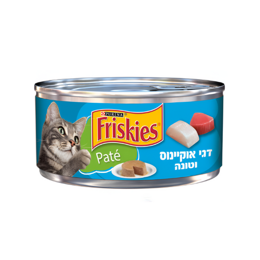 מעדן פטה שימורים FRISKIES בטעם דגי אוקיינוס וטונה