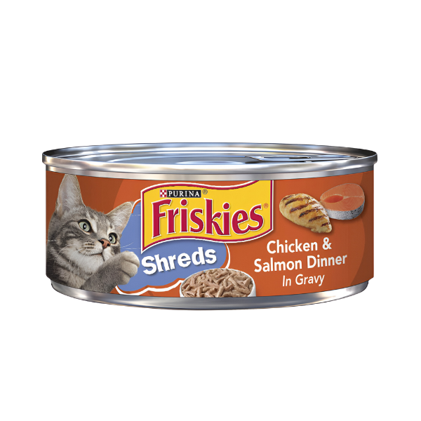 מעדן שימורים FRISKIES עוף וסלמון ברוטב