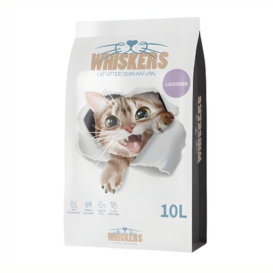 חול לחתולים WHISKERS בריח לוונדר