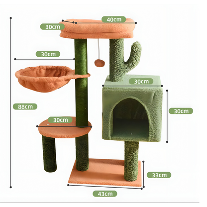 מידות מתקן גירוד לחתולים