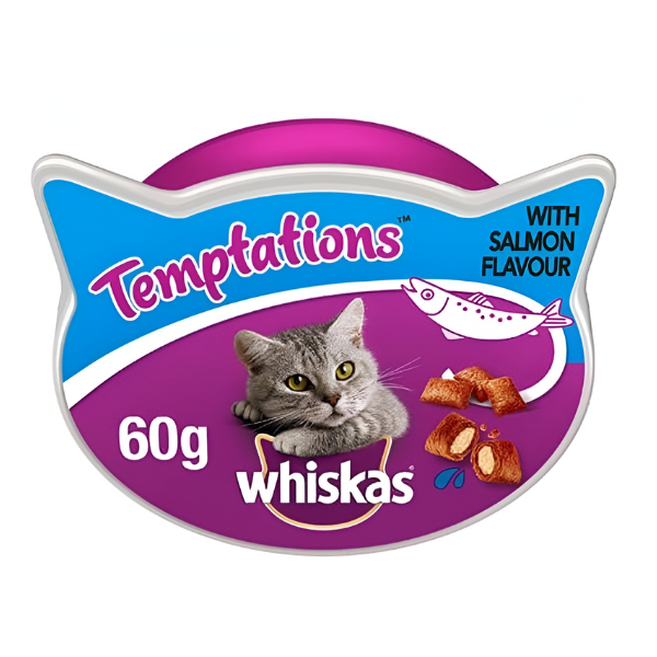 כריות WHISKAS לחתול 60 גר' סלמון